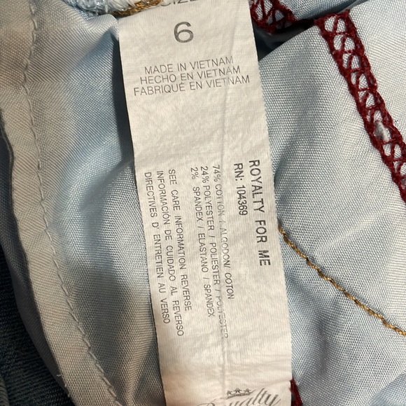 Royalty For Me High-Rise Distressed Shorts - Picture 5 of 5